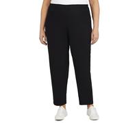 Alfred Dunner Women's Allure Slimming Plus Size Short Stretch Pants-Modern Fit, Black, 22W