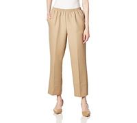Alfred Dunner Women's Pants, Tan, 8 Petite