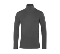 Alfred& Hayle Men's Cotton Turtleneck Jumper, Long Sleeve, Plain Roll Neck Pullover Top (UK, Alpha, L, Regular, Regular, Black)