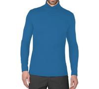 Alfred& Hayle Mens Long Sleeve Fine Jersey Roll Neck Jumper Top (L, Indigo Blue)