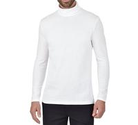 Alfred& Hayle Mens Long Sleeve Fine Jersey Roll Neck Jumper Top (XXL, White)