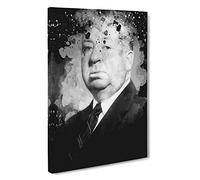 Alfred Hitchcock Canvas Print for Living Room Bedroom Home Office Décor, Wall Art Picture Ready to Hang, 30 x 20 Inch (76 x 50 cm)
