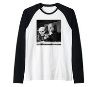 Alfred Hitchcock Master of Suspense Psycho Film Director Raglan Baseball Tee
