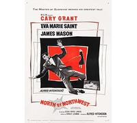 Alfred Hitchcock North By Northwest Cary Grant #1 Poster/Print/Picture Satin Photo Paper - A3-297mm x 420mm