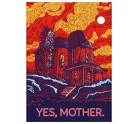 Alfred Hitchcock Psycho Limited Edition A3 Art Print in Red Alfred Hitchcock Red A3