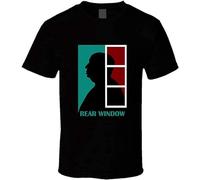 Alfred Hitchcock Rear Window T Shirt Mens Tee Size S Black