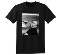 Alfred Hitchcock T Shirt The Birds Photo Poster tee Black XL