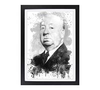 Alfred Hitchcock V3 Framed Print | A2 Black Framed Wall Art | Ready to Hang | Modern Nature Picture | Living Room Bedroom Lounge Office
