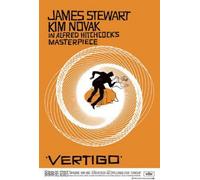 Alfred Hitchcock Vertigo James Stewart Classic Huge Vintage PAPER Movie Poster Measures 40 x 27 Inches (100 x 70 cm) approx