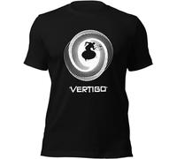 Alfred Hitchcock Vertigo Mens Shirt Stewart Kim Novak Movie Soft Tee Black