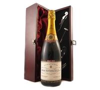 Alfred Rothschild & Co Grande Reserve Private Cuvee Brut Vintage Champagne 1979 in a silk lined wooden box with four wine accessories, 1 x 750ml