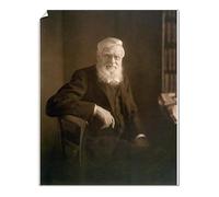 Alfred Russel Wallace at Down House, Kent Print 1880s - Print 10"x8" (25x20cm) (979386)