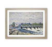 Alfred Sisley Hampton Court Framed Print | A2 Oak Framed Wall Art | Ready to Hang | Modern Nature Picture | Living Room Bedroom Lounge Office
