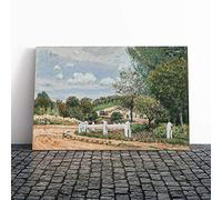 Alfred Sisley La Mare Aux Canards Canvas Print | Gallery Wrapped 30mm Frame Wall Art | 24x16 inches | Ready to Hang | Modern Animal Picture | Living Room Bedroom Lounge Office