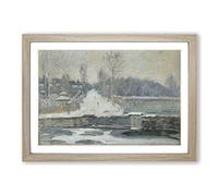 Alfred Sisley Landscape (2) Framed Print | A2 Oak Framed Wall Art | Ready to Hang | Modern Nature Picture | Living Room Bedroom Lounge Office