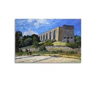 Alfred Sisley Poster Work《Aqueduct at Marly》 Wall Art Bedroom Prints Home Decor Hanging Picture Canvas Paintings 24x36inch(60x90cm)