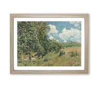 Alfred Sisley Versailles Route Classic Painting Framed Print | A2 Oak Framed Wall Art | Ready to Hang | Classic Historical Picture | Living Room Bedroom Lounge Office