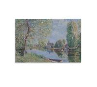 Alfred Sisley Wall Art -Le Printemps A Moret Sur Loing Poster - Impressionism Famous Oil Painting Canvas Wall Art Poster Decorative Modern Home Print Picture Artworks Posters 08x12inch(20x30cm)