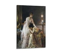 Alfred Stevens After The Ball Fine Artwork Poster Art Canvas Decor Wall Print Photo Home Modern Decoratives 16x24inch(40x60cm)