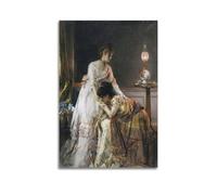 Alfred Stevens After The Ball Fine Artwork Poster Canvas Wall Art Decorative Bedroom Modern Home Print Picture 12x18inch(30x45cm)