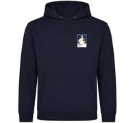 Alfredo Di Stefano Real Madrid Icon Frame Men's Hoodie - Navy / 2XL