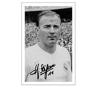 Alfredo Di Stefano - Real Madrid Signed 12x8 Inch Photo Print With Pre Printed Signature Soccer Autograph Gift