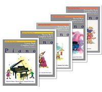 Alfred's Basic Piano Library: Complete Level 1 For the Later Beginner Books Set (5 Books) - Lesson Book Complete Level 1, Theory Book Complete Level 1, Technic Book Complete Level 1, Recital Book Comp