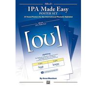 Alfred's IPA Made Easy Poster Set: 25 Vowel Posters for the International Phonetic Alphabet (Poster)