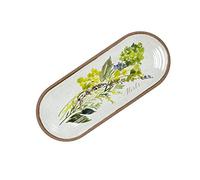 Alfresco Melamine Oval Appetiser Serving Tray, 38cm x 15cm