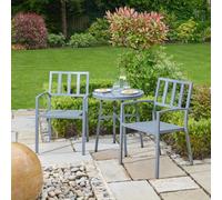Alfresia Aluminium Garden Bistro Table And Chairs Set With Round Table