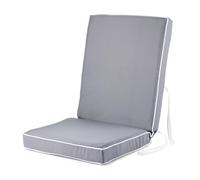 Alfresia Garden Dining Chair Cushion with Back, Luxury Style Padded Chair Cushion for Dining & Kitchen Chairs, Replacement Outdoor Chair Cushion with Ties