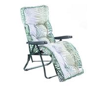 Alfresia Garden Relaxer Chair, Green Frame, Bamboo Leaf Classic Cushion