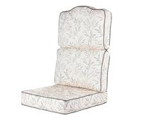 Alfresia High Back Conservatory Replacement Cushion Set - Cane Conservatory Chair Seat & Back Cushions, Cotton Covers, UK Filled