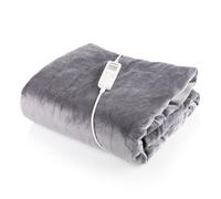 Alfresia Minky Luxury Heated Throw Blanket, Large, Grey