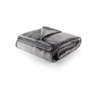 Minky Super Soft Luxury Throw Blanket - Machine Washable Blankets, Multipurpose, Plush Lightweight Throw for Sofa, Bed & Couch, Bedroom Accessories, Double 180cm x 180cm (Grey)