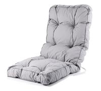 Alfresia Replacement Classic Recliner Chair Cushion - Outdoor Garden Cushion, Tightly Packed Thick Foam Cushion, Quality Guaranteed in a Choice of Prints (Grey)