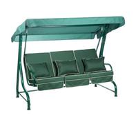 Alfresia Roma Swing Seat With Green Luxury Cushions