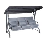 Alfresia Roma Swing Seat With Grey Luxury Cushions