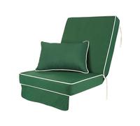 Alfresia Swing Seat Replacement Cushion with Back Rest, Luxury Style Thick Padded Garden Swing Cushion, 100% Water-Resistant Polyester, Cushion Only (Frame Not Included)