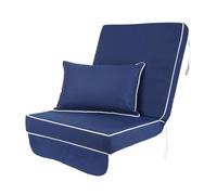 Alfresia Swing Seat Replacement Cushion with Back Rest, Luxury Style Thick Padded Garden Swing Cushion, 100% Water-Resistant Polyester, Cushion Only (Frame Not Included)