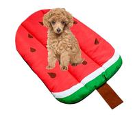 alfyng Pet Dog Pad, Pet Cat Puppy Portable Washable Mat Cute Fruit Pattern Mat Cushion Pad Summer Bed Sleeping Mattress Cushions Dogs Seat (Watermelon)