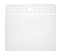 ALG ID Cards | Clear Vinyl Plastic ID Wallet Badge Holder - Landscape (100)