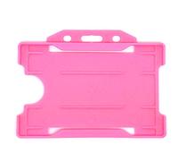 ALG ID Cards | Double Sided/Two Sided ID Card Holder Badge Holder (Pink, 5)