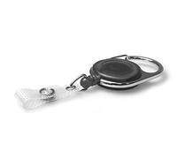 ALG ID Cards® Premium Retractable YoYo Badge Reel for ID Card Pass Holder (Black)