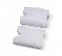 ALG ID Cards - Single Sided Rigid ID Identity Card Pass Badge Holder (Landscape) (86mm x 54mm CR80) - 10 Pack (Clear)