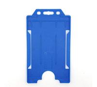 ALG ID Cards® Single Sided Rigid ID Identity Card Pass Badge Holder (Portrait Vertical) (54mm x 86mm CR80) (Blue (Royal Blue))