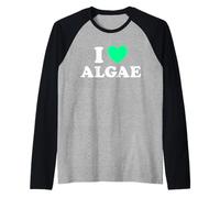 Alga Heart Funny Cute C02 Sequestration Bioremediation Fan Raglan Baseball Tee