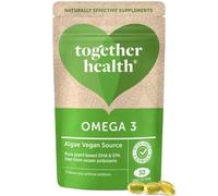 Algae Omega 3 - Together Health - Pure Algae Omega 3 - Unique Plant Source of DHA & EPA - Vegan Friendly - Made in The UK - Pack of 5-150 Softgels