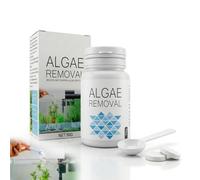 Algae Remover Fish Tank 50g, Water Purification Tablets for Fish Tanks, Fast-Acting Aquarium Cleaner for Crystal Clear Water, Safe for Fish and Plants, Includes Measuring Spoon