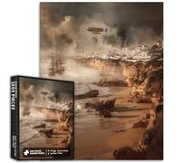 Algarve Coast 1000 Piece Jigsaw Puzzles for Adults Steam Chimney Scene Art Puzzle Colorful DIY Puzzles for Home Decoration Gifts Family Puzzle Perfect for Game Nights 50×70cm